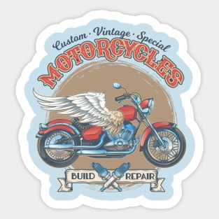 Vintage Motorcycles Sticker